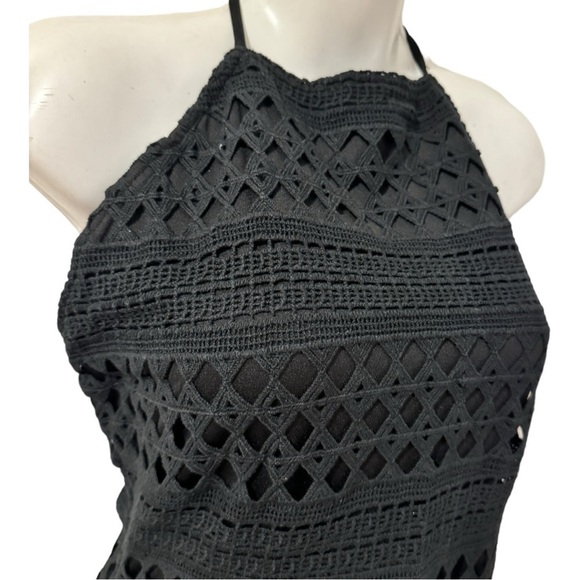 Black mini dress - halter - Jack by BB Dakota size 8 - Picture 2 of 9